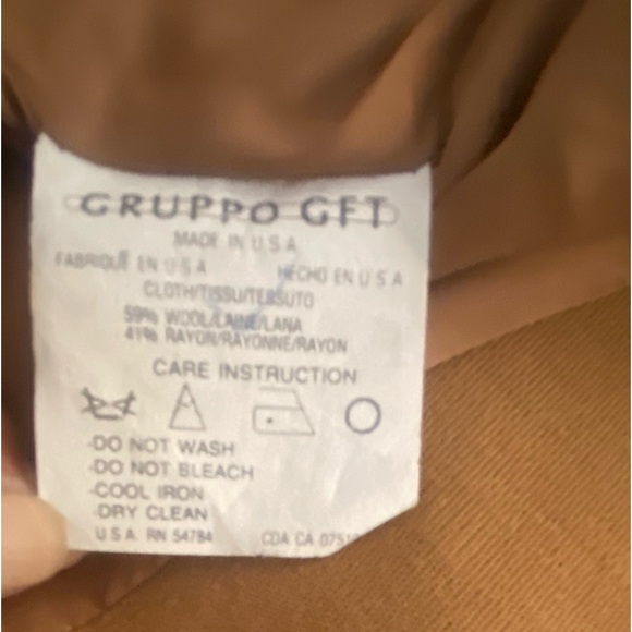 Vintage’Emanuel’by Emanuel Ungaro Jacket-blazer-Size:4US/38EU-wool blend in Tan - Picture 7 of 7